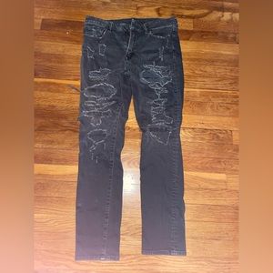 America eagle skinny ripped jeans